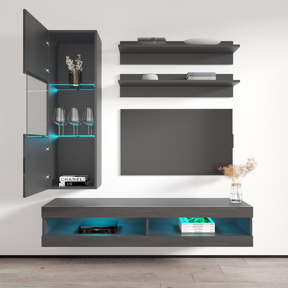 Fly H 34TV Floating Entertainment Center - Meble Furniture