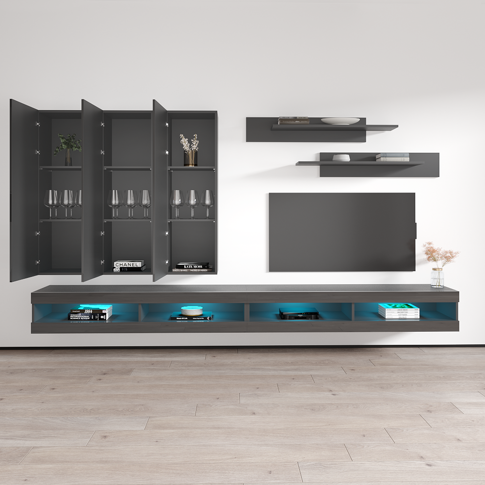 Fly E 34TV Floating Entertainment Center - Meble Furniture