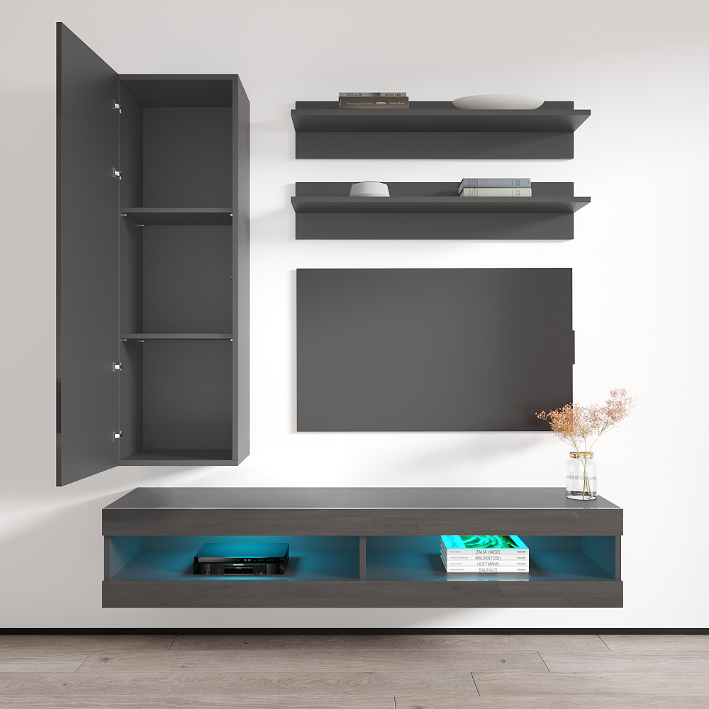 Fly H 34TV Floating Entertainment Center - Meble Furniture