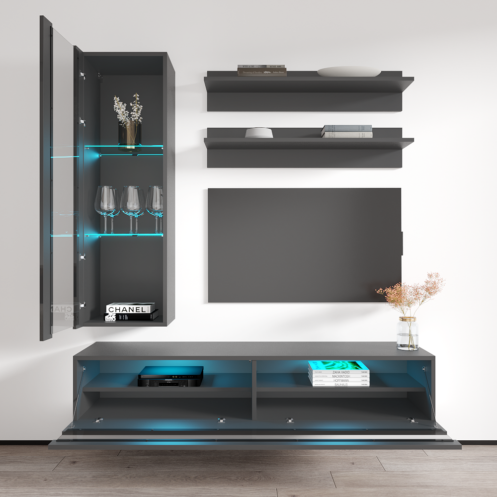 Fly H 35TV Floating Entertainment Center - Meble Furniture