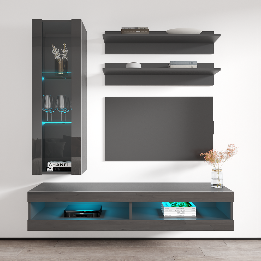Fly H 34TV Floating Entertainment Center - Meble Furniture