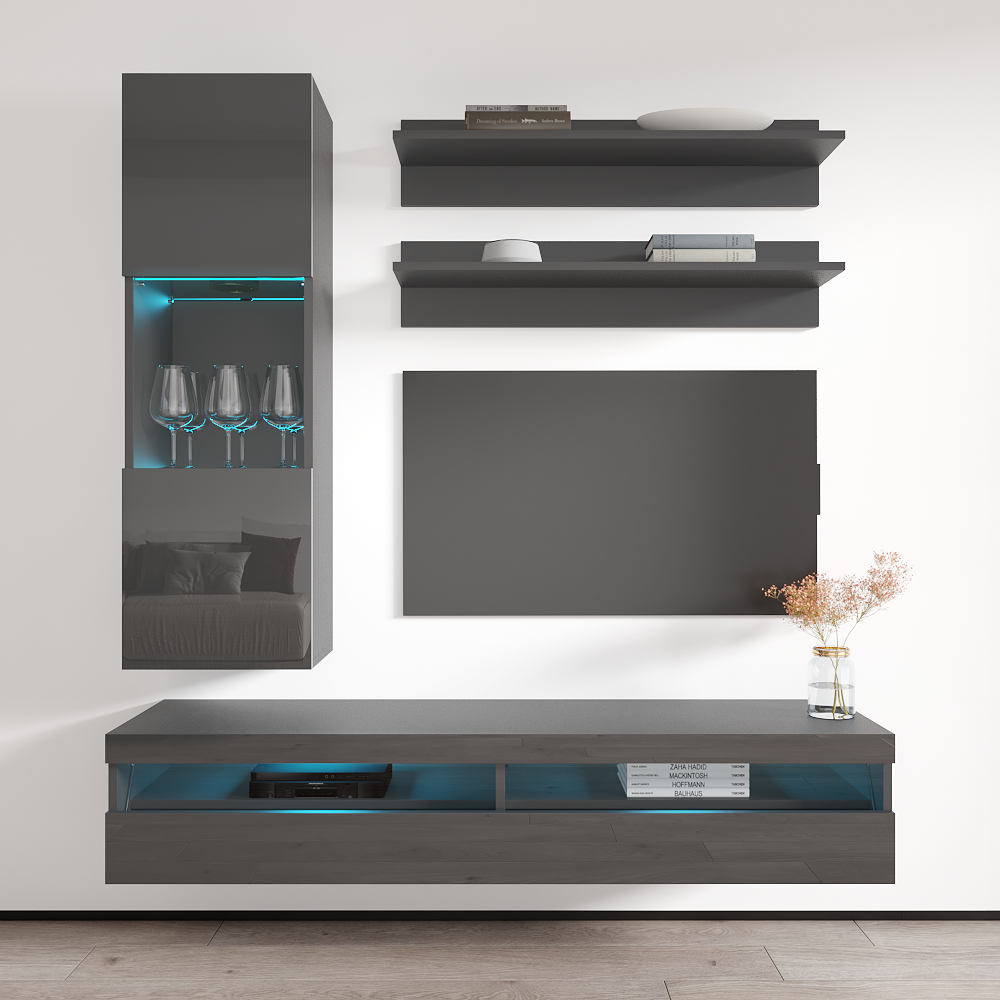 Fly H 35TV Floating Entertainment Center - Meble Furniture