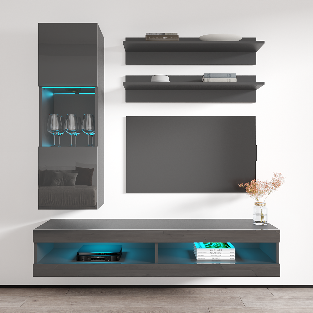 Fly H 34TV Floating Entertainment Center - Meble Furniture