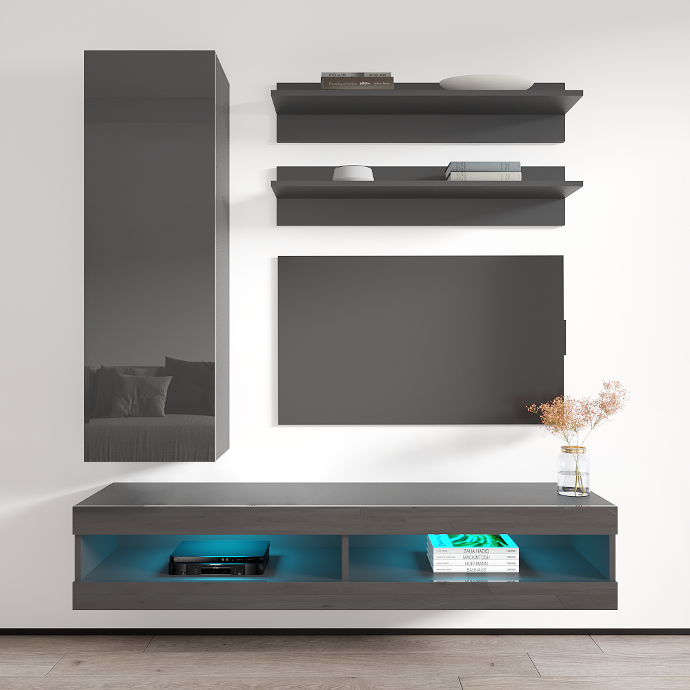 Fly H 34TV Floating Entertainment Center - Meble Furniture