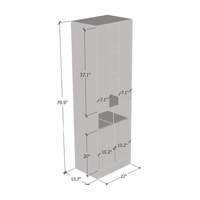 Disparo 01 22" Bookcase - Meble Furniture