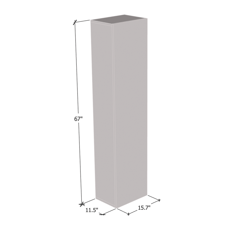 Fly Type-40 Floating Bookcase dimensions diagram
