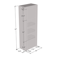Milano 25" Bookcase - Meble Furniture