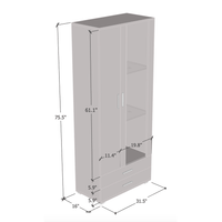 Soho S6 32" Bookcase - Meble Furniture