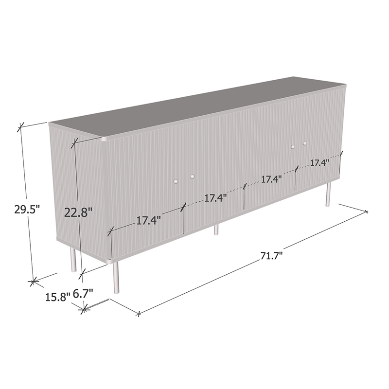 Camelia 4D Sideboard dimensions diagram