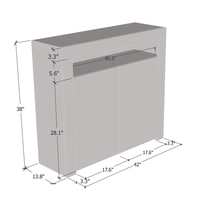 Milano 2D 42" Sideboard - Meble Furniture