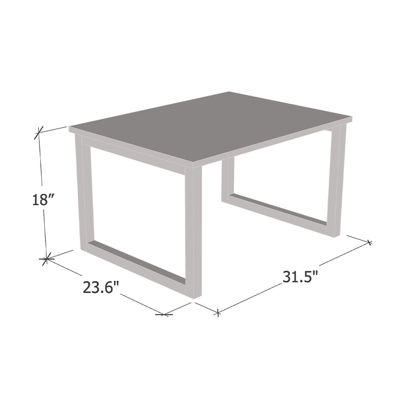 Duza Coffee Table dimensions diagram