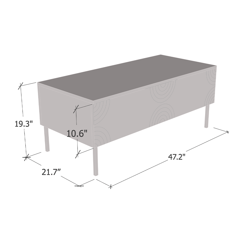 Ronda 03 47" Coffee Table - Meble Furniture