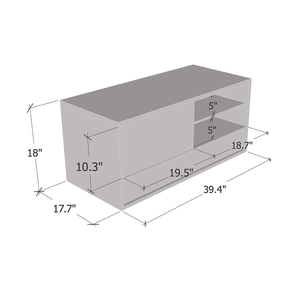 Vision 06 39" Coffee Table - Meble Furniture