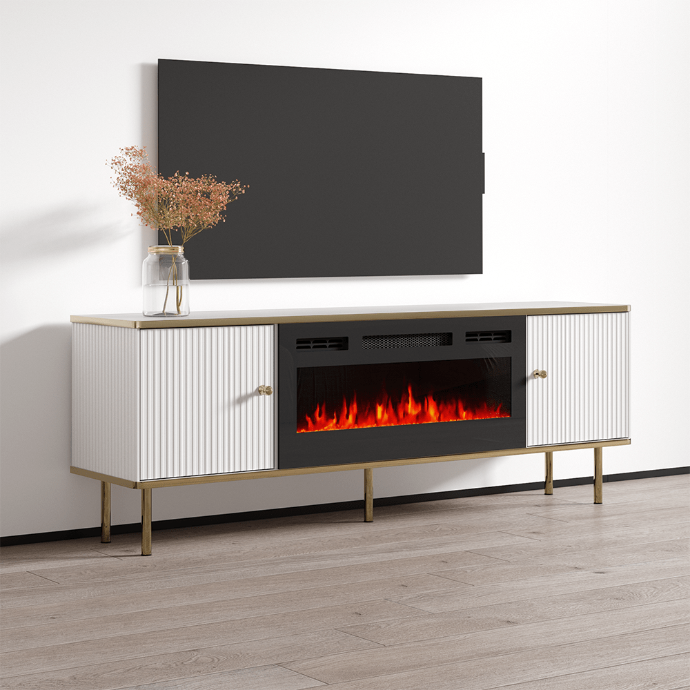 Camelia BL-EF Electric Fireplace 63" TV Stand - Meble Furniture