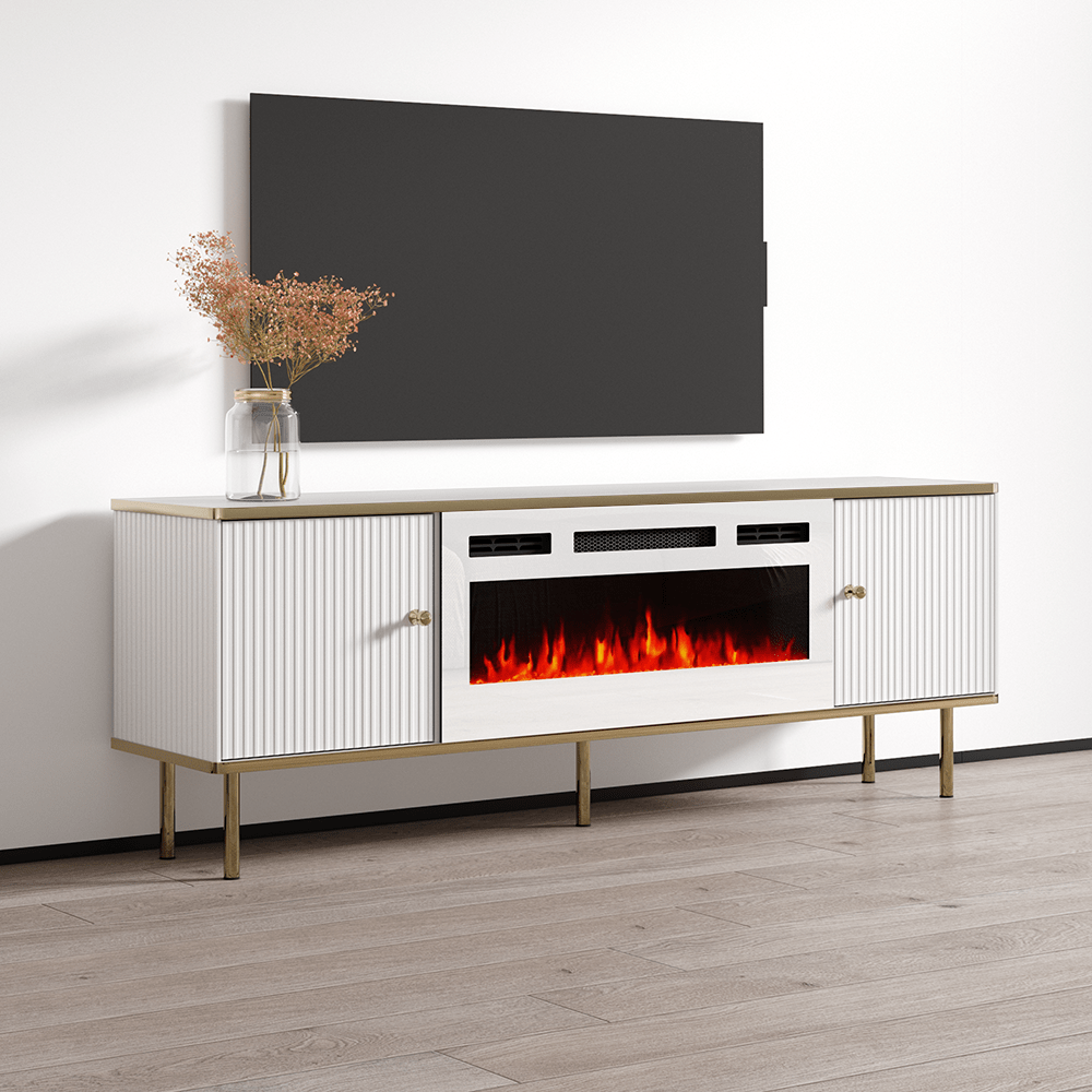 Camelia WH-EF Electric Fireplace 63" TV Stand - Meble Furniture