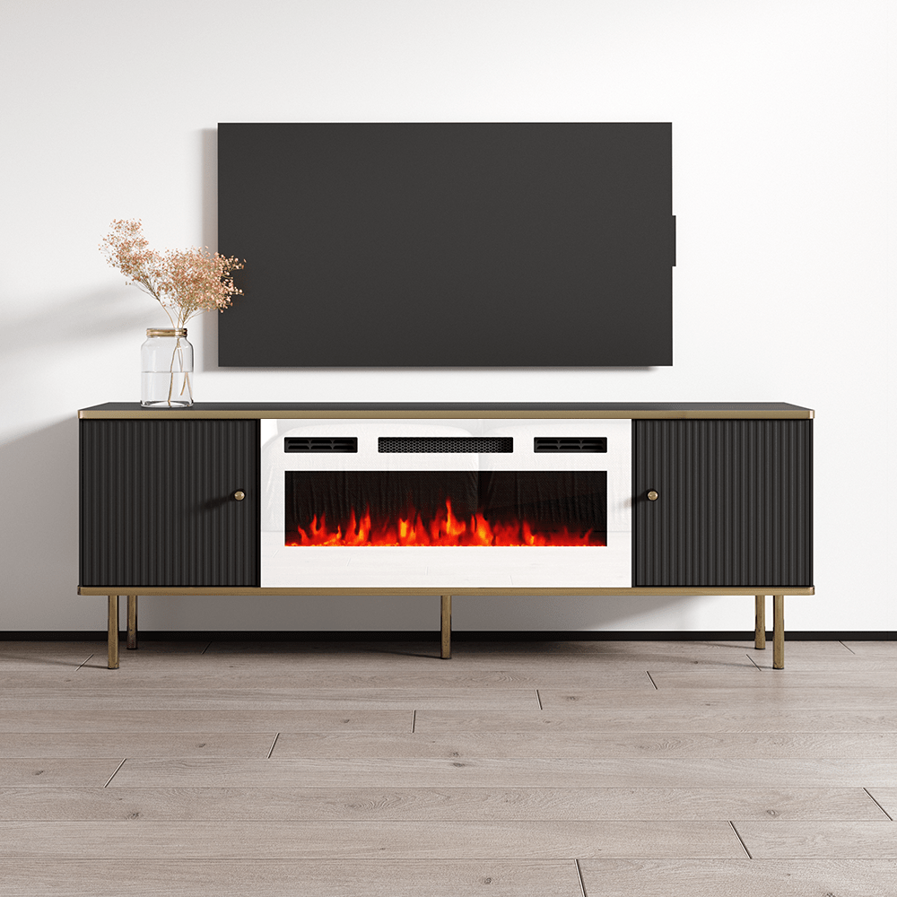 Camelia WH-EF Electric Fireplace 63" TV Stand - Meble Furniture