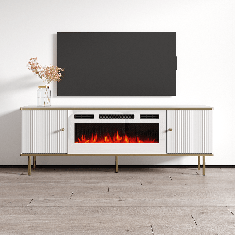 Camelia WH-EF Electric Fireplace 63" TV Stand - Meble Furniture