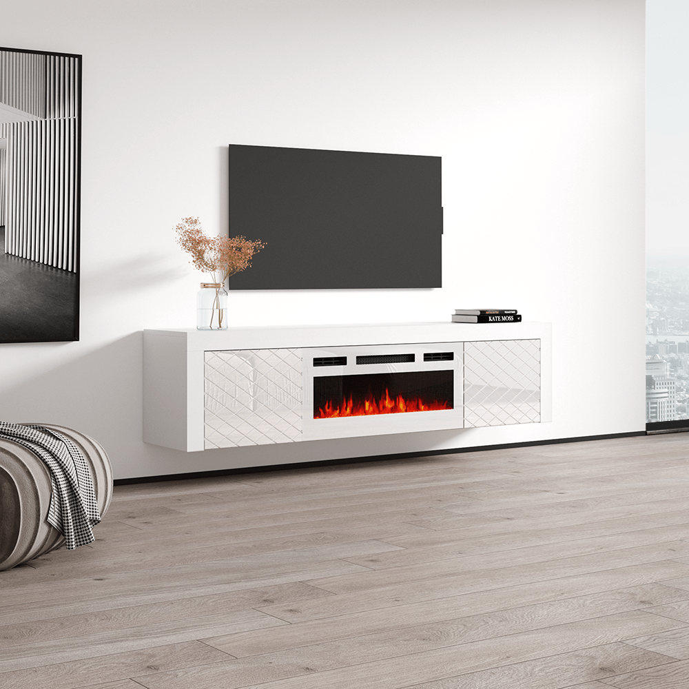 Dia WH-EF Electric Fireplace 71" TV Stand - Meble Furniture