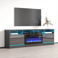 Disparo BL-05 Electric Fireplace 79" TV Stand - Meble Furniture
