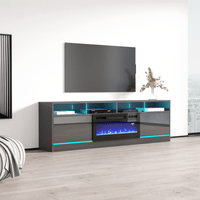 Disparo BL-05 Electric Fireplace 79" TV Stand - Meble Furniture