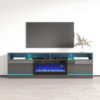 Disparo BL-05 Electric Fireplace 79" TV Stand - Meble Furniture