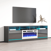 Disparo WH-05 Electric Fireplace 79" TV Stand - Meble Furniture