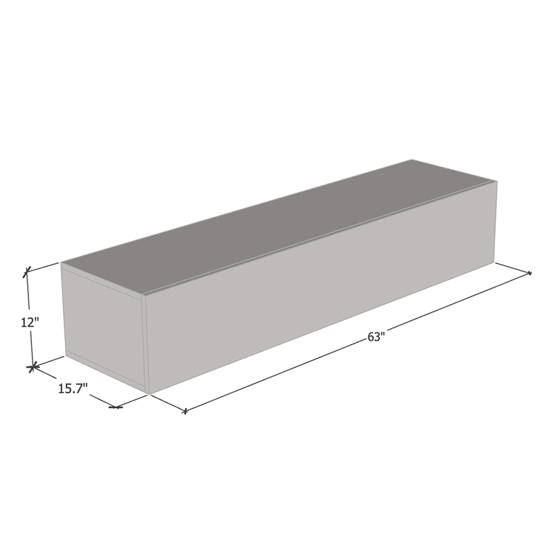 Fly Type-30 Floating TV Stand dimensions diagram