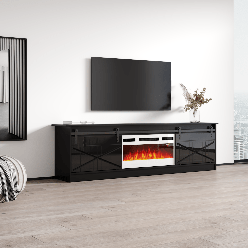 Granero WH-EF Electric Fireplace 79" TV Stand - Meble Furniture