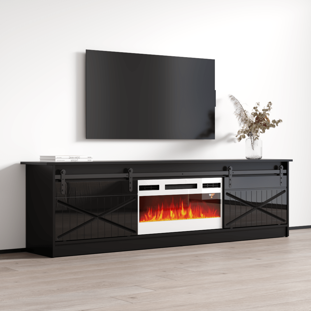 Granero WH-EF Electric Fireplace 79" TV Stand - Meble Furniture