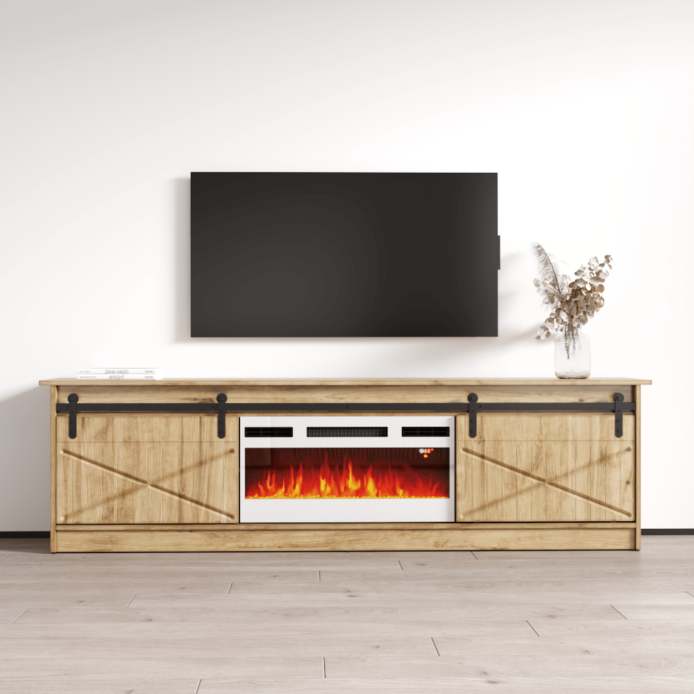 Granero WH-EF Electric Fireplace 79" TV Stand - Meble Furniture