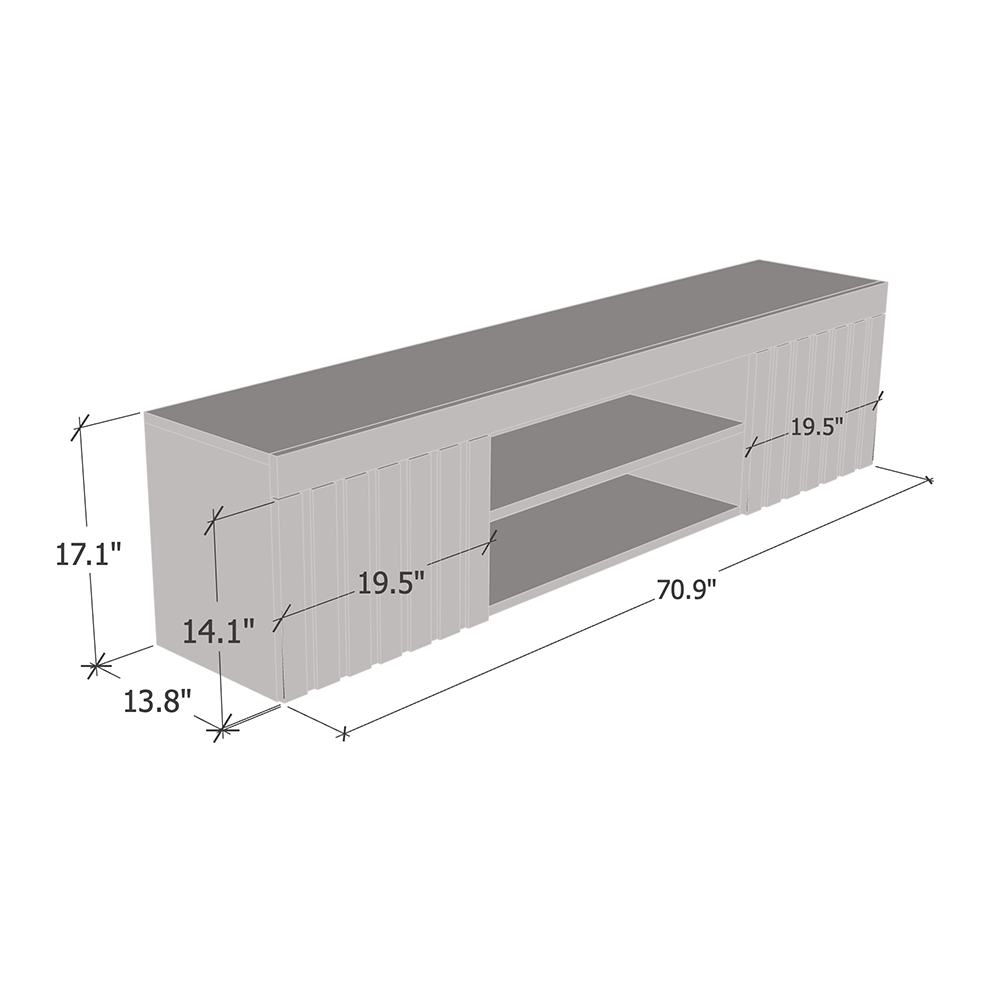 Knoxville 71" TV Stand - Meble Furniture