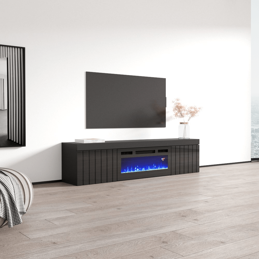 Knoxville BL-EF Electric Fireplace 71" TV Stand - Meble Furniture