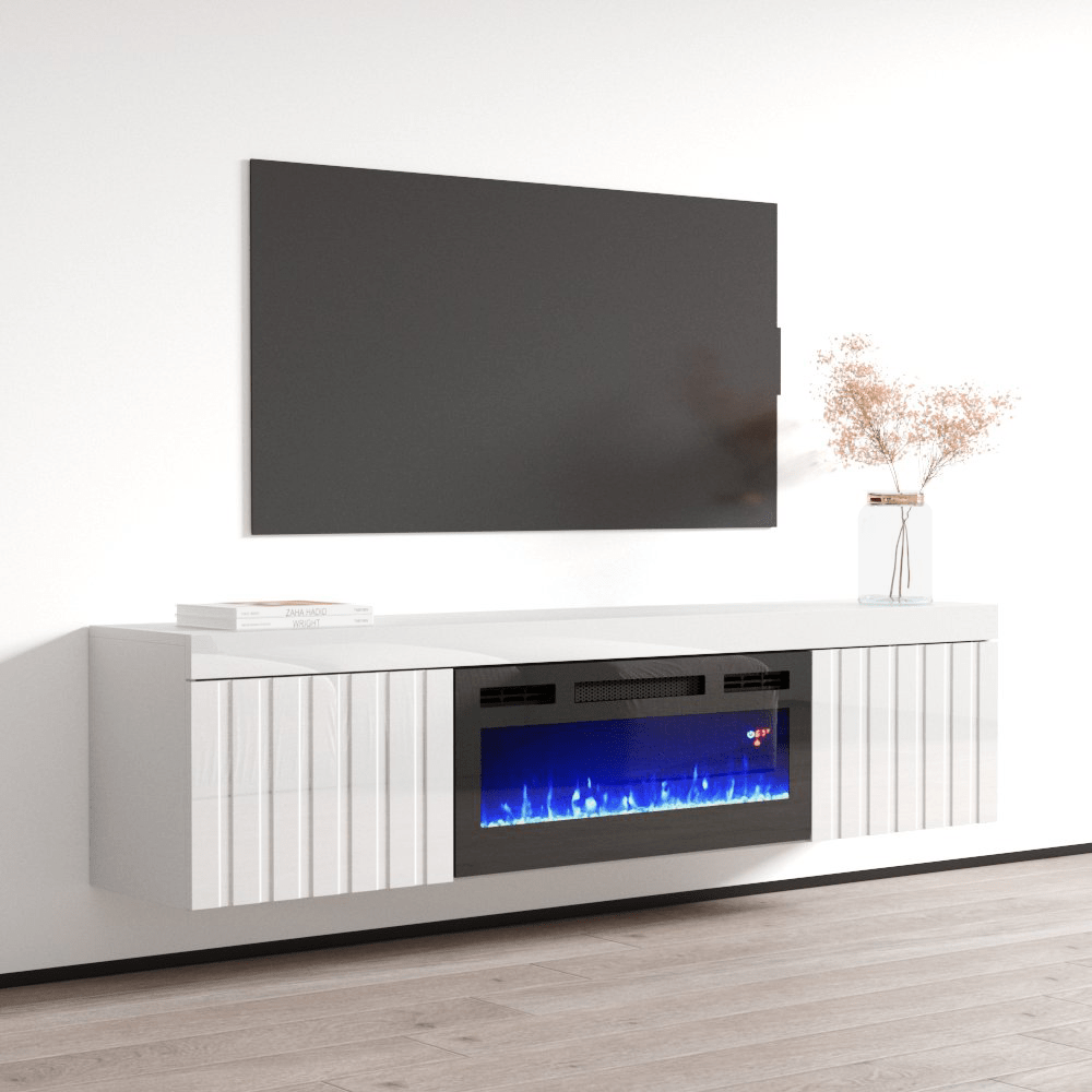 Knoxville BL-EF Electric Fireplace 71" TV Stand - Meble Furniture