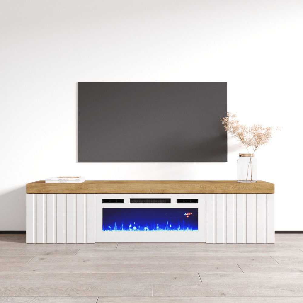 Knoxville WH-EF Electric Fireplace 71" TV Stand - Meble Furniture