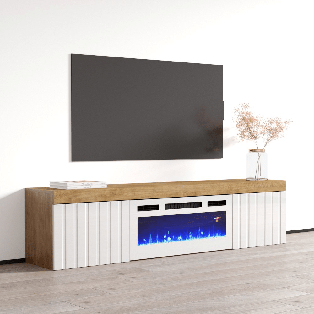 Knoxville WH-EF Electric Fireplace 71" TV Stand - Meble Furniture