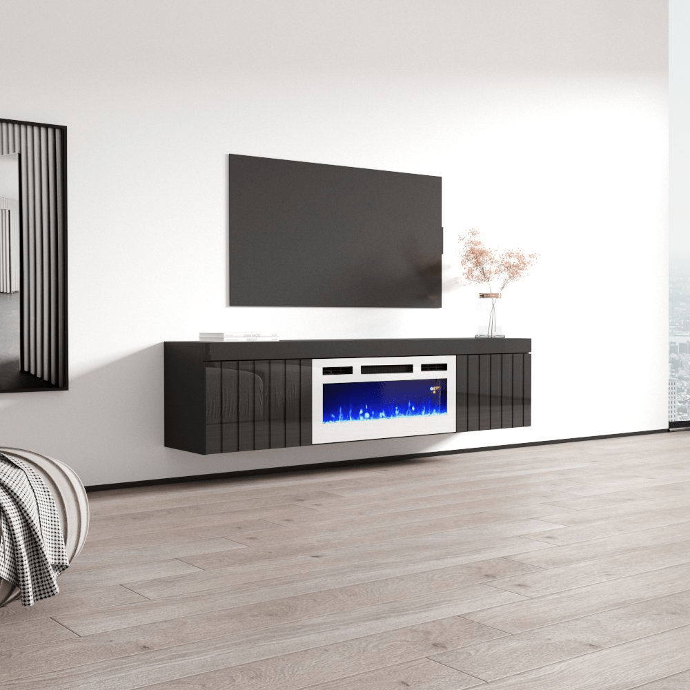 Knoxville WH-EF Electric Fireplace 71" TV Stand - Meble Furniture
