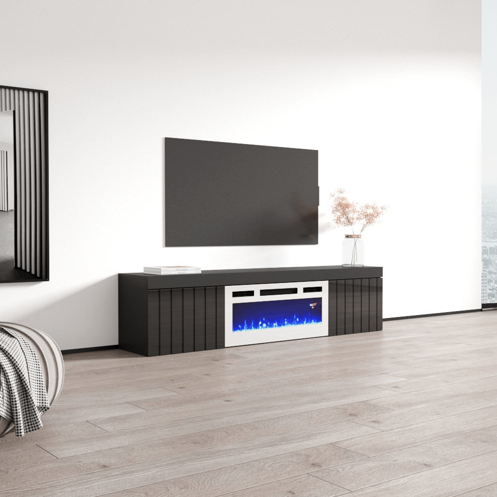 Knoxville WH-EF Electric Fireplace 71" TV Stand - Meble Furniture