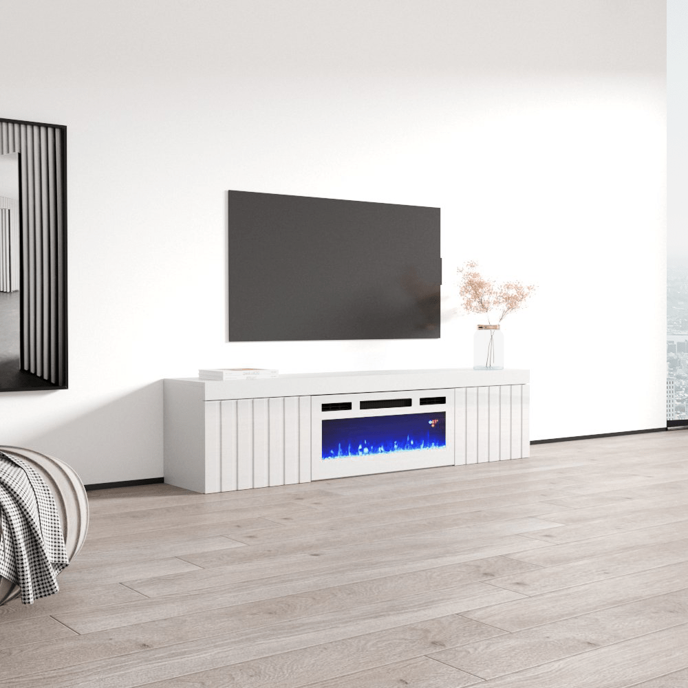 Knoxville WH-EF Electric Fireplace 71" TV Stand - Meble Furniture