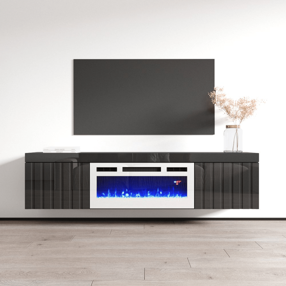 Knoxville WH-EF Electric Fireplace 71" TV Stand - Meble Furniture