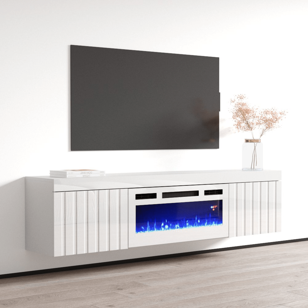 Knoxville WH-EF Electric Fireplace 71" TV Stand - Meble Furniture