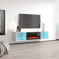 Lima EF Wall Mounted Electric Fireplace 72" TV Stand - Meble Furniture