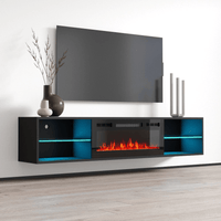 Lima EF Wall Mounted Electric Fireplace 72" TV Stand - Meble Furniture
