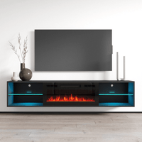 Lima EF Wall Mounted Electric Fireplace 72" TV Stand - Meble Furniture