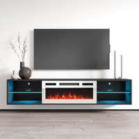 Lima WH-EF Wall Mounted Electric Fireplace 72" TV Stand - Meble Furniture
