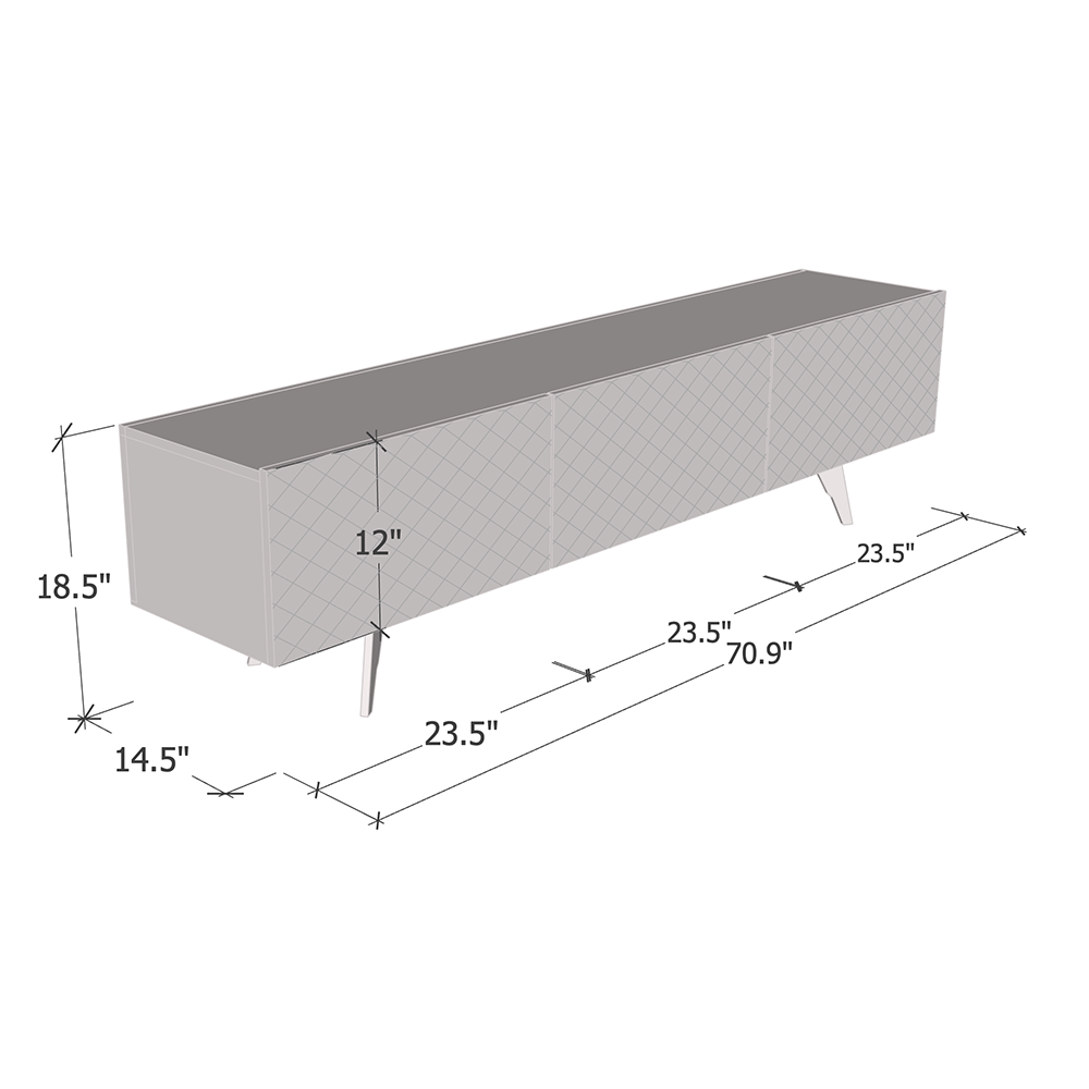 Net 03 71" TV Stand - Meble Furniture