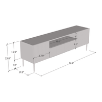 Nicole 75" TV Stand - Meble Furniture