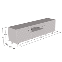 Paris 71" TV Stand - Meble Furniture
