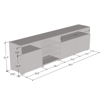 Roma 79" TV Stand - Meble Furniture