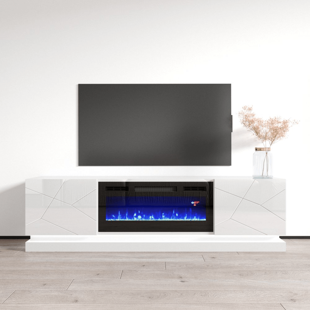 Shu BL-EF Electric Fireplace 71" TV Stand - Meble Furniture