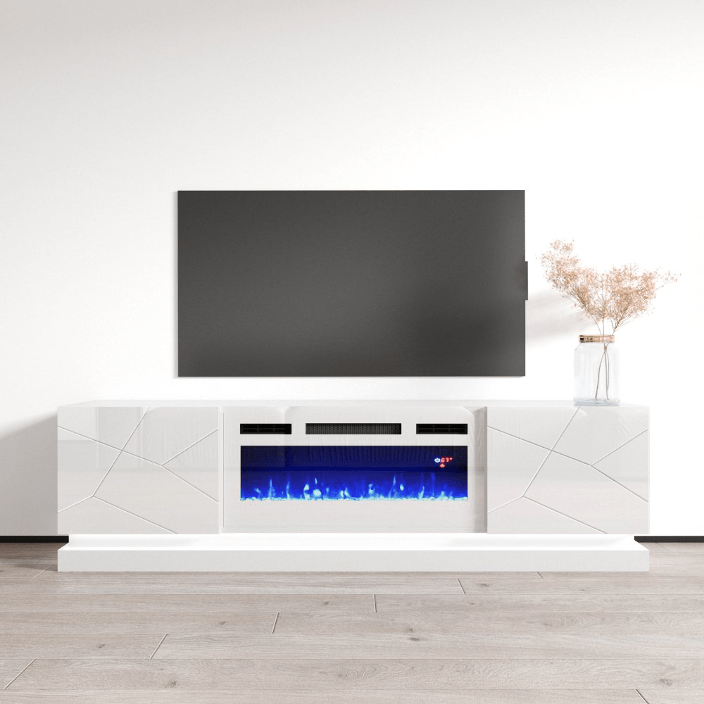 Shu WH-EF Electric Fireplace 71" TV Stand - Meble Furniture